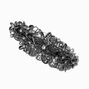 Hematite Filigree Flower Hair Barrette,