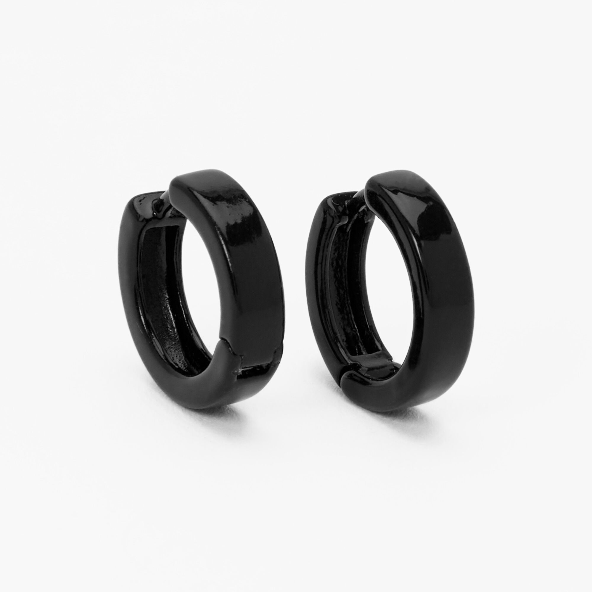 Stylish Black Hoops Earrings For Men's | B37-MAY-91 | Cilory.com