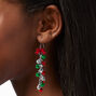 Jingle Bells 2.5&quot; Linear Drop Earrings,
