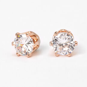 Icing Womens Rose Gold Pineapple Clip On Stud Earrings