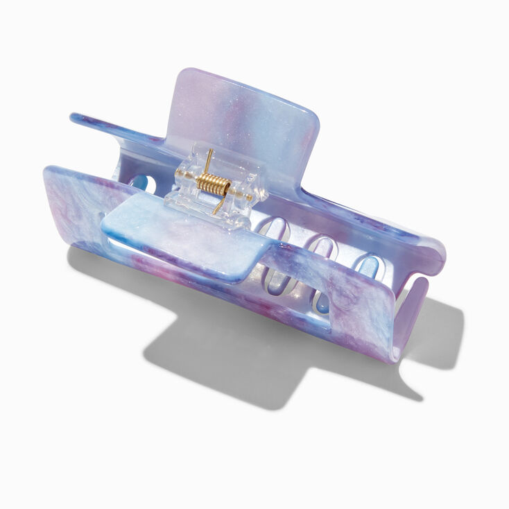 Purple &amp; Blue Ombr&eacute; Pearlized Tortoiseshell Hair Claw,