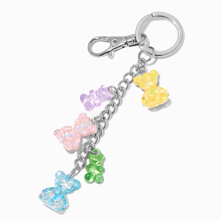 Glitter Bear Charms Keychain,
