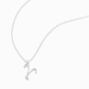 Silver Zodiac Embellished Pendant Necklace - Aries,