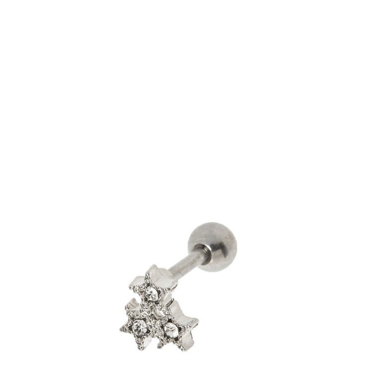 Triangle Star Cluster Tragus Stud,