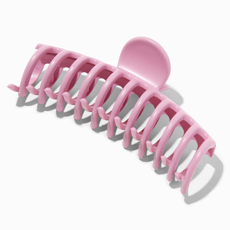 Matte Pink Large Barrel Claw CLip,