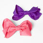 Purple &amp; Pink Hair Bow Clips - 2 Pack,