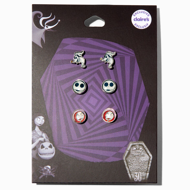 The Nightmare Before Christmas&reg; Enameled Stud Earring Set - 3 Pack,