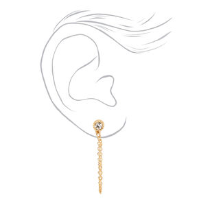 Gold Embellished Mixed Stud &amp; Drop Earrings - 3 Pack,
