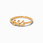444 Angel Number Gold-tone Ring,