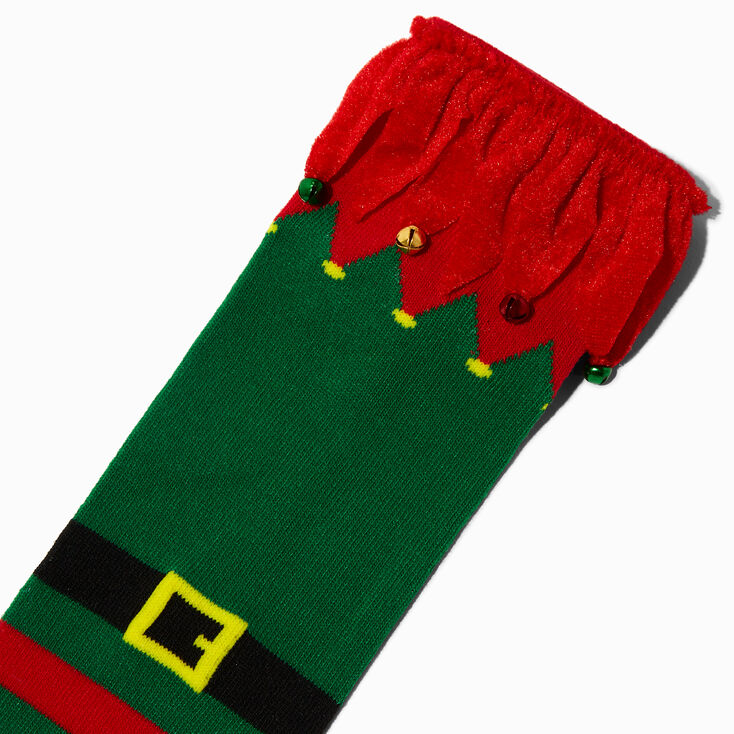 Christmas Elf Over the Knee Socks,