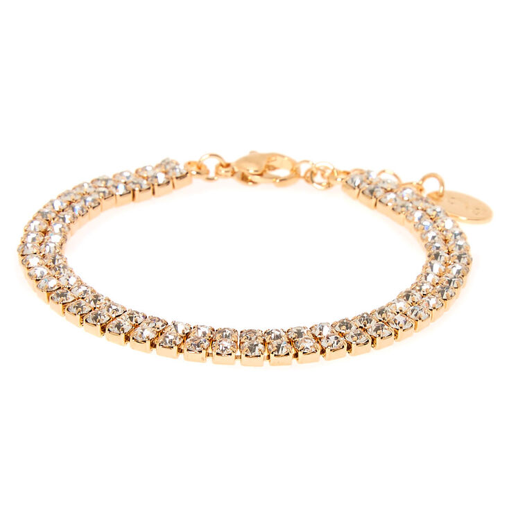 Gold Rhinestone Choker Jewelry Set - 3 Pack,