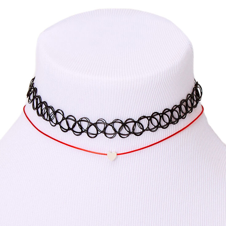 Valentine's Day Choker Necklaces - 2 Pack,
