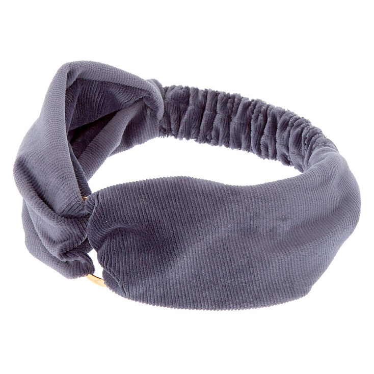 Velvet Ring Headwrap - Slate Gray,