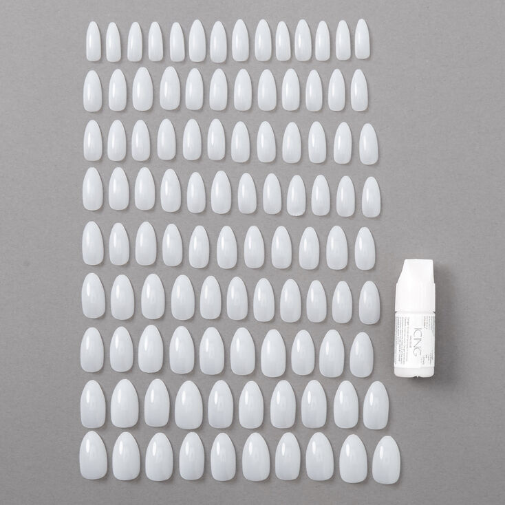 Natural Stiletto Faux Nails - 100 Pack,