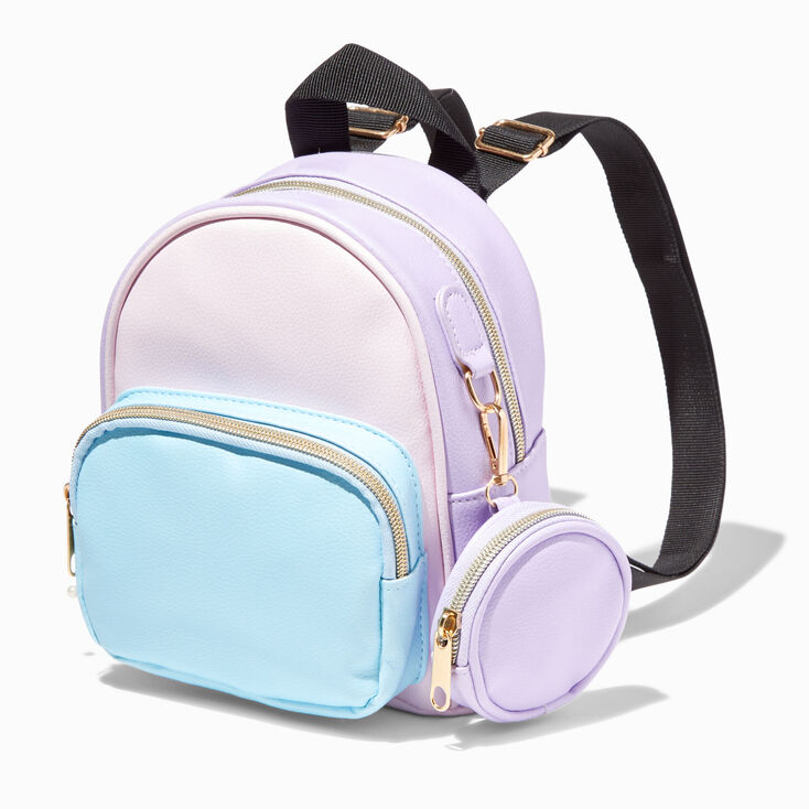 Pastel Colorblock Small Backpack,