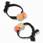 Orange &amp; Yellow Beaded Band Hair Ties - 2 Pack,