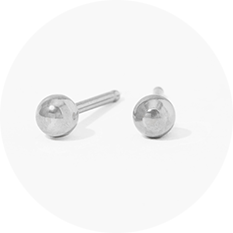 traditional stainless steel stud earrings