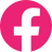 Pink background with white Facebook icon