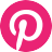 Pink background with white Pinterest icon