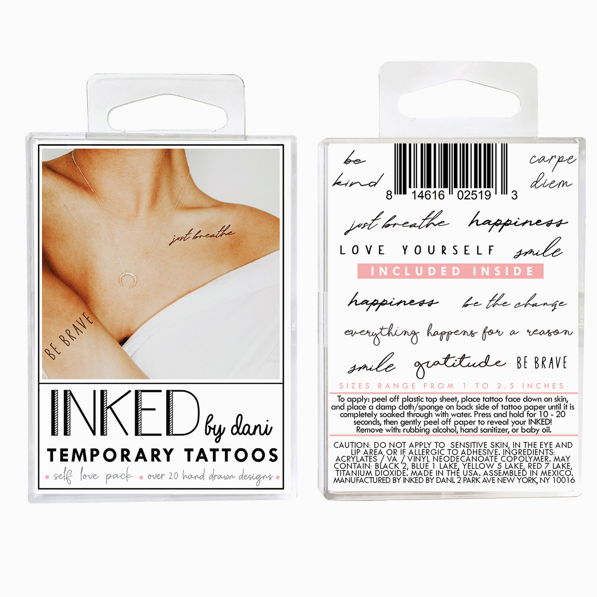 temporary tattoos
